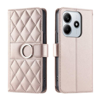 Ring Buckle Rhombic Leather Phone Case, For Redmi A7 Pro 4G / 5G / Poco C81, For Redmi 15a 5G / R70 5G, For Redmi Note 15 Pro+ Global 163.3mm, For Redmi Note 15 4G / 5G Global 164mm, For Redmi Note 15 Pro 4G Global 163.2mm                              ...