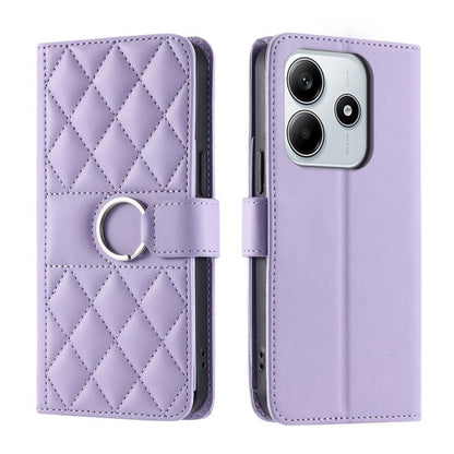 Ring Buckle Rhombic Leather Phone Case, For Redmi A7 Pro 4G / 5G / Poco C81, For Redmi 15a 5G / R70 5G, For Redmi Note 15 Pro+ Global 163.3mm, For Redmi Note 15 4G / 5G Global 164mm, For Redmi Note 15 Pro 4G Global 163.2mm                              ...