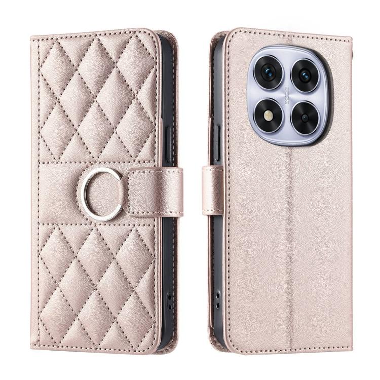 Ring Buckle Rhombic Leather Phone Case, For Redmi A7 Pro 4G / 5G / Poco C81, For Redmi 15a 5G / R70 5G, For Redmi Note 15 Pro+ Global 163.3mm, For Redmi Note 15 4G / 5G Global 164mm, For Redmi Note 15 Pro 4G Global 163.2mm                              ...