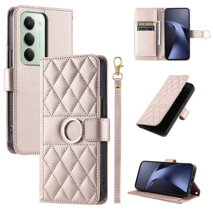 Ring Buckle Rhombic Leather Phone Case, For Redmi A7 Pro 4G / 5G / Poco C81, For Redmi 15a 5G / R70 5G, For Redmi Note 15 Pro+ Global 163.3mm, For Redmi Note 15 4G / 5G Global 164mm, For Redmi Note 15 Pro 4G Global 163.2mm                              ...
