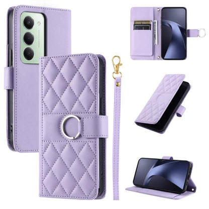 Ring Buckle Rhombic Leather Phone Case, For Redmi A7 Pro 4G / 5G / Poco C81, For Redmi 15a 5G / R70 5G, For Redmi Note 15 Pro+ Global 163.3mm, For Redmi Note 15 4G / 5G Global 164mm, For Redmi Note 15 Pro 4G Global 163.2mm                              ...