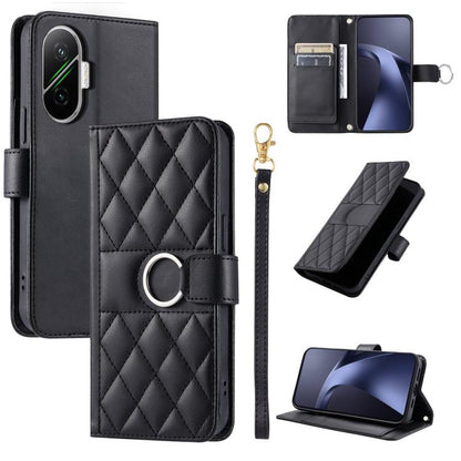 Ring Buckle Rhombic Leather Phone Case, For Redmi A7 Pro 4G / 5G / Poco C81, For Redmi 15a 5G / R70 5G, For Redmi Note 15 Pro+ Global 163.3mm, For Redmi Note 15 4G / 5G Global 164mm, For Redmi Note 15 Pro 4G Global 163.2mm                              ...