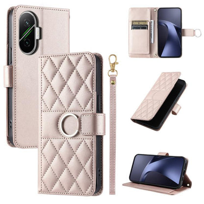 Ring Buckle Rhombic Leather Phone Case, For Redmi A7 Pro 4G / 5G / Poco C81, For Redmi 15a 5G / R70 5G, For Redmi Note 15 Pro+ Global 163.3mm, For Redmi Note 15 4G / 5G Global 164mm, For Redmi Note 15 Pro 4G Global 163.2mm                              ...