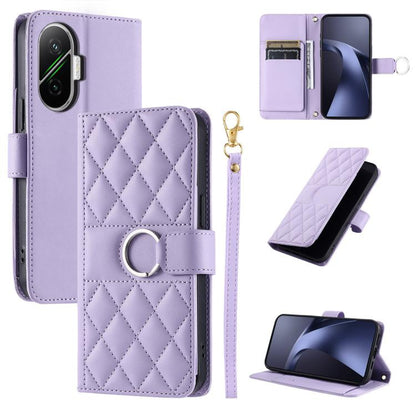 Ring Buckle Rhombic Leather Phone Case, For Redmi A7 Pro 4G / 5G / Poco C81, For Redmi 15a 5G / R70 5G, For Redmi Note 15 Pro+ Global 163.3mm, For Redmi Note 15 4G / 5G Global 164mm, For Redmi Note 15 Pro 4G Global 163.2mm                              ...