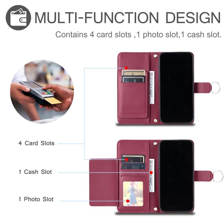 Ring Buckle Rhombic Leather Phone Case, For Redmi A7 Pro 4G / 5G / Poco C81, For Redmi 15a 5G / R70 5G, For Redmi Note 15 Pro+ Global 163.3mm, For Redmi Note 15 4G / 5G Global 164mm, For Redmi Note 15 Pro 4G Global 163.2mm                              ...
