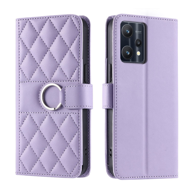 Ring Buckle Rhombic Leather Phone Case, For Realme 15T 5G, For Realme 15 / 15 Pro 5G, For Realme 14 5G, For Realme 14 Pro+, For Realme 14 Pro, For Realme 13+ 5G Global, For Realme 13 Pro+ 5G Global, For Realme 12+ 5G Global                             ...