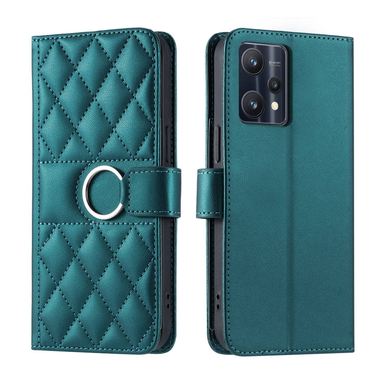 Ring Buckle Rhombic Leather Phone Case, For Realme 15T 5G, For Realme 15 / 15 Pro 5G, For Realme 14 5G, For Realme 14 Pro+, For Realme 14 Pro, For Realme 13+ 5G Global, For Realme 13 Pro+ 5G Global, For Realme 12+ 5G Global                             ...
