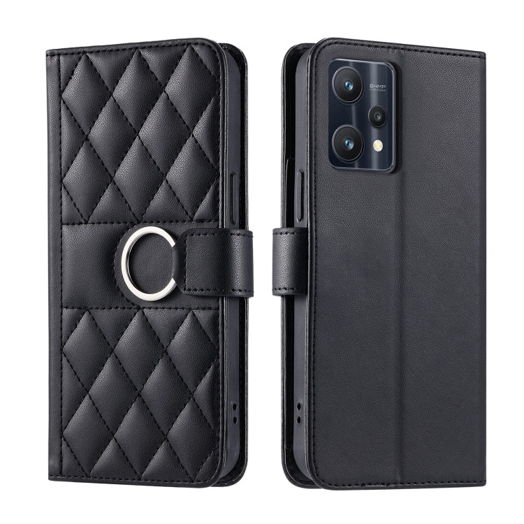 Ring Buckle Rhombic Leather Phone Case, For Realme 15T 5G, For Realme 15 / 15 Pro 5G, For Realme 14 5G, For Realme 14 Pro+, For Realme 14 Pro, For Realme 13+ 5G Global, For Realme 13 Pro+ 5G Global, For Realme 12+ 5G Global                             ...