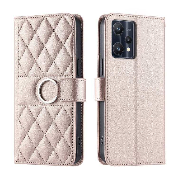 Ring Buckle Rhombic Leather Phone Case, For Realme 15T 5G, For Realme 15 / 15 Pro 5G, For Realme 14 5G, For Realme 14 Pro+, For Realme 14 Pro, For Realme 13+ 5G Global, For Realme 13 Pro+ 5G Global, For Realme 12+ 5G Global                             ...