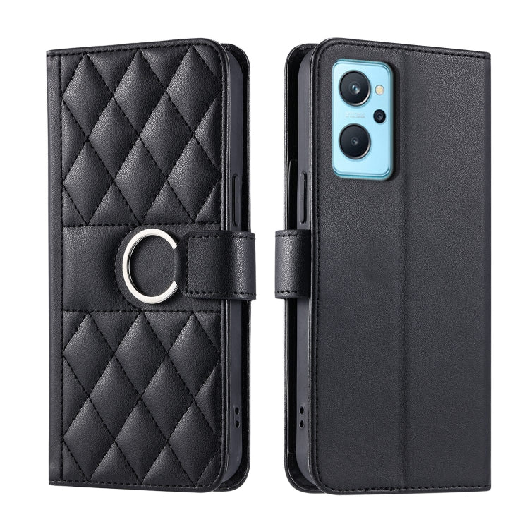 Ring Buckle Rhombic Leather Phone Case, For Realme 15T 5G, For Realme 15 / 15 Pro 5G, For Realme 14 5G, For Realme 14 Pro+, For Realme 14 Pro, For Realme 13+ 5G Global, For Realme 13 Pro+ 5G Global, For Realme 12+ 5G Global                             ...