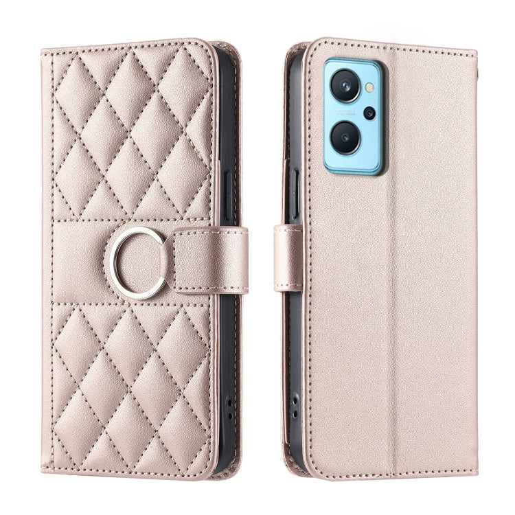 Ring Buckle Rhombic Leather Phone Case, For Realme 15T 5G, For Realme 15 / 15 Pro 5G, For Realme 14 5G, For Realme 14 Pro+, For Realme 14 Pro, For Realme 13+ 5G Global, For Realme 13 Pro+ 5G Global, For Realme 12+ 5G Global                             ...