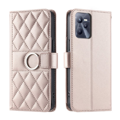 Ring Buckle Rhombic Leather Phone Case, For Realme 15T 5G, For Realme 15 / 15 Pro 5G, For Realme 14 5G, For Realme 14 Pro+, For Realme 14 Pro, For Realme 13+ 5G Global, For Realme 13 Pro+ 5G Global, For Realme 12+ 5G Global                             ...