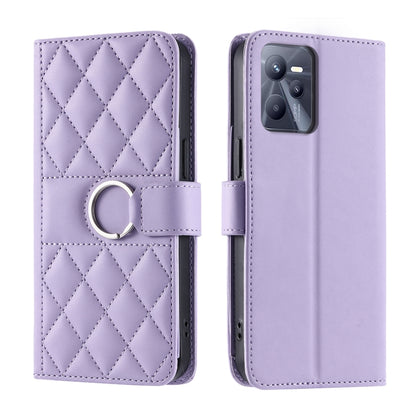 Ring Buckle Rhombic Leather Phone Case, For Realme 15T 5G, For Realme 15 / 15 Pro 5G, For Realme 14 5G, For Realme 14 Pro+, For Realme 14 Pro, For Realme 13+ 5G Global, For Realme 13 Pro+ 5G Global, For Realme 12+ 5G Global                             ...