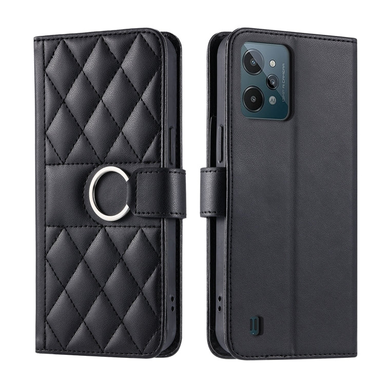 Ring Buckle Rhombic Leather Phone Case, For Realme 15T 5G, For Realme 15 / 15 Pro 5G, For Realme 14 5G, For Realme 14 Pro+, For Realme 14 Pro, For Realme 13+ 5G Global, For Realme 13 Pro+ 5G Global, For Realme 12+ 5G Global                             ...