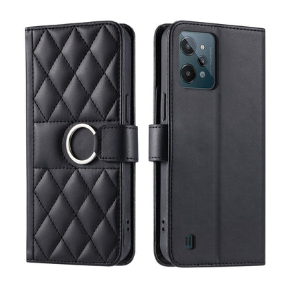 Ring Buckle Rhombic Leather Phone Case, For Realme 15T 5G, For Realme 15 / 15 Pro 5G, For Realme 14 5G, For Realme 14 Pro+, For Realme 14 Pro, For Realme 13+ 5G Global, For Realme 13 Pro+ 5G Global, For Realme 12+ 5G Global                             ...