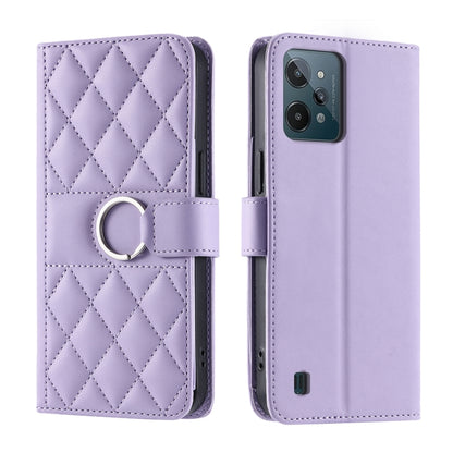 Ring Buckle Rhombic Leather Phone Case, For Realme 15T 5G, For Realme 15 / 15 Pro 5G, For Realme 14 5G, For Realme 14 Pro+, For Realme 14 Pro, For Realme 13+ 5G Global, For Realme 13 Pro+ 5G Global, For Realme 12+ 5G Global                             ...
