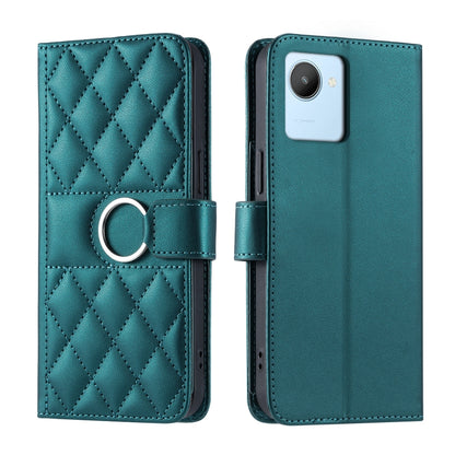Ring Buckle Rhombic Leather Phone Case, For Realme 15T 5G, For Realme 15 / 15 Pro 5G, For Realme 14 5G, For Realme 14 Pro+, For Realme 14 Pro, For Realme 13+ 5G Global, For Realme 13 Pro+ 5G Global, For Realme 12+ 5G Global                             ...