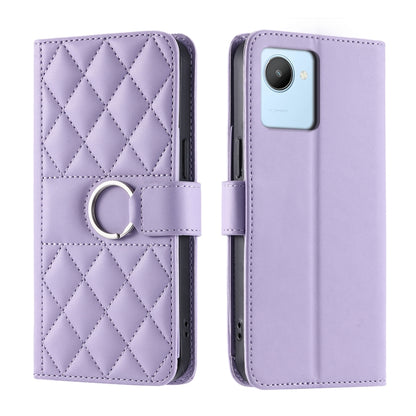 Ring Buckle Rhombic Leather Phone Case, For Realme 15T 5G, For Realme 15 / 15 Pro 5G, For Realme 14 5G, For Realme 14 Pro+, For Realme 14 Pro, For Realme 13+ 5G Global, For Realme 13 Pro+ 5G Global, For Realme 12+ 5G Global                             ...