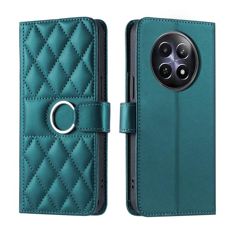 Ring Buckle Rhombic Leather Phone Case, For Realme 15T 5G, For Realme 15 / 15 Pro 5G, For Realme 14 5G, For Realme 14 Pro+, For Realme 14 Pro, For Realme 13+ 5G Global, For Realme 13 Pro+ 5G Global, For Realme 12+ 5G Global                             ...