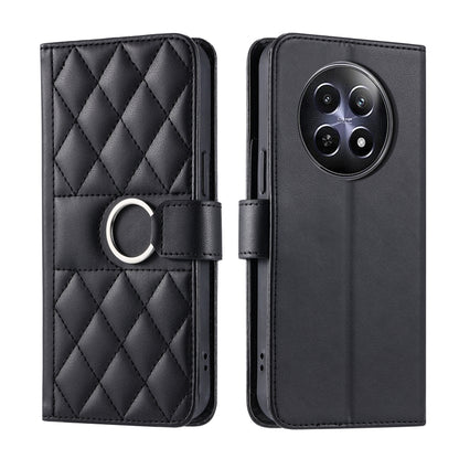 Ring Buckle Rhombic Leather Phone Case, For Realme 15T 5G, For Realme 15 / 15 Pro 5G, For Realme 14 5G, For Realme 14 Pro+, For Realme 14 Pro, For Realme 13+ 5G Global, For Realme 13 Pro+ 5G Global, For Realme 12+ 5G Global                             ...