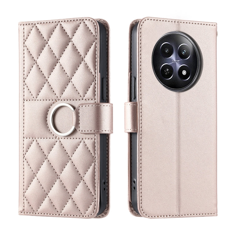 Ring Buckle Rhombic Leather Phone Case, For Realme 15T 5G, For Realme 15 / 15 Pro 5G, For Realme 14 5G, For Realme 14 Pro+, For Realme 14 Pro, For Realme 13+ 5G Global, For Realme 13 Pro+ 5G Global, For Realme 12+ 5G Global                             ...