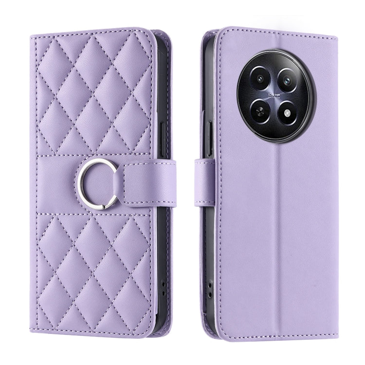 Ring Buckle Rhombic Leather Phone Case, For Realme 15T 5G, For Realme 15 / 15 Pro 5G, For Realme 14 5G, For Realme 14 Pro+, For Realme 14 Pro, For Realme 13+ 5G Global, For Realme 13 Pro+ 5G Global, For Realme 12+ 5G Global                             ...