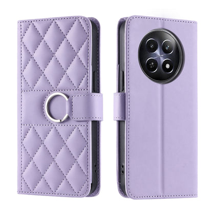 Ring Buckle Rhombic Leather Phone Case, For Realme 15T 5G, For Realme 15 / 15 Pro 5G, For Realme 14 5G, For Realme 14 Pro+, For Realme 14 Pro, For Realme 13+ 5G Global, For Realme 13 Pro+ 5G Global, For Realme 12+ 5G Global                             ...
