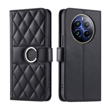 Ring Buckle Rhombic Leather Phone Case, For Realme 15T 5G, For Realme 15 / 15 Pro 5G, For Realme 14 5G, For Realme 14 Pro+, For Realme 14 Pro, For Realme 13+ 5G Global, For Realme 13 Pro+ 5G Global, For Realme 12+ 5G Global                             ...