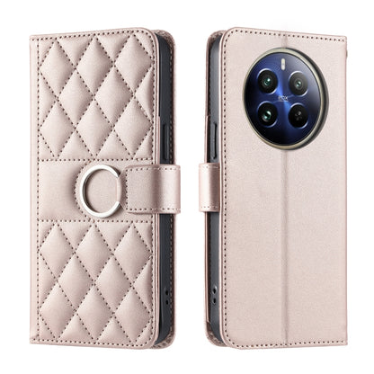 Ring Buckle Rhombic Leather Phone Case, For Realme 15T 5G, For Realme 15 / 15 Pro 5G, For Realme 14 5G, For Realme 14 Pro+, For Realme 14 Pro, For Realme 13+ 5G Global, For Realme 13 Pro+ 5G Global, For Realme 12+ 5G Global                             ...