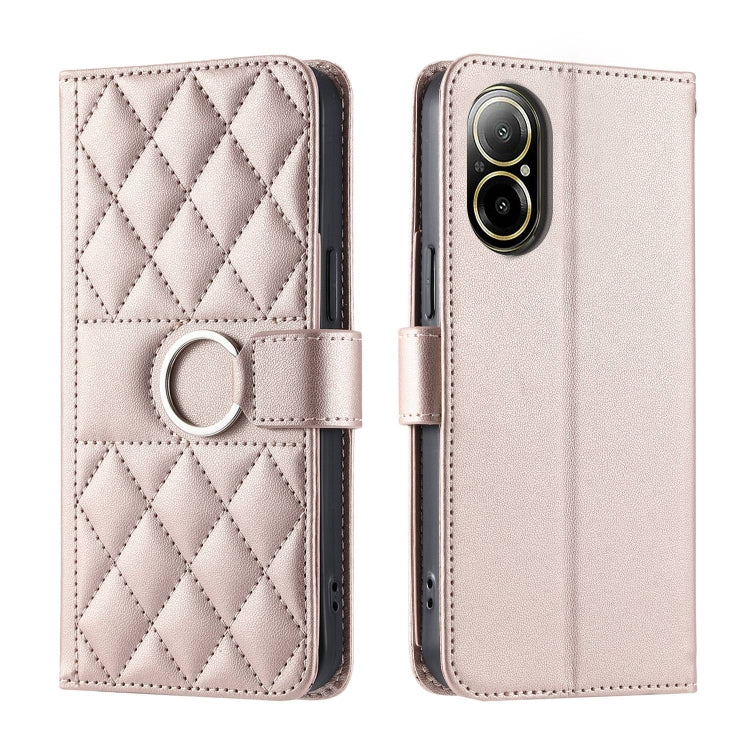 Ring Buckle Rhombic Leather Phone Case, For Realme 15T 5G, For Realme 15 / 15 Pro 5G, For Realme 14 5G, For Realme 14 Pro+, For Realme 14 Pro, For Realme 13+ 5G Global, For Realme 13 Pro+ 5G Global, For Realme 12+ 5G Global                             ...