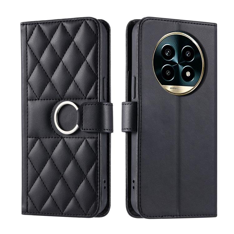Ring Buckle Rhombic Leather Phone Case, For Realme 15T 5G, For Realme 15 / 15 Pro 5G, For Realme 14 5G, For Realme 14 Pro+, For Realme 14 Pro, For Realme 13+ 5G Global, For Realme 13 Pro+ 5G Global, For Realme 12+ 5G Global                             ...