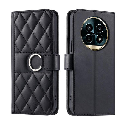 Ring Buckle Rhombic Leather Phone Case, For Realme 15T 5G, For Realme 15 / 15 Pro 5G, For Realme 14 5G, For Realme 14 Pro+, For Realme 14 Pro, For Realme 13+ 5G Global, For Realme 13 Pro+ 5G Global, For Realme 12+ 5G Global                             ...