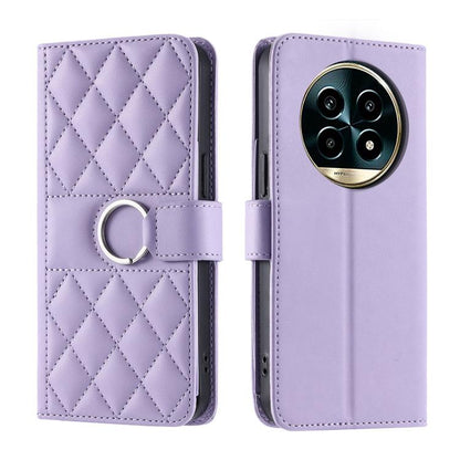 Ring Buckle Rhombic Leather Phone Case, For Realme 15T 5G, For Realme 15 / 15 Pro 5G, For Realme 14 5G, For Realme 14 Pro+, For Realme 14 Pro, For Realme 13+ 5G Global, For Realme 13 Pro+ 5G Global, For Realme 12+ 5G Global                             ...