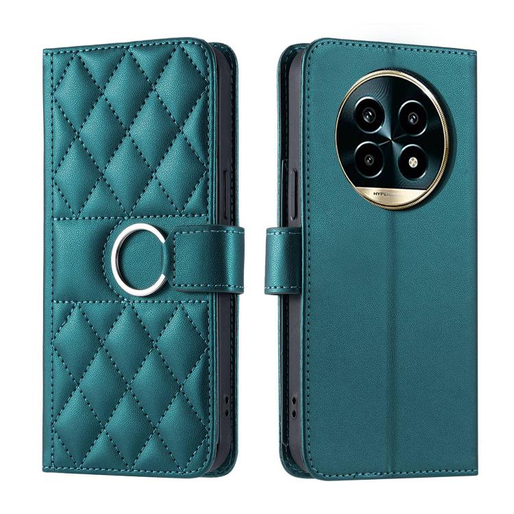 Ring Buckle Rhombic Leather Phone Case, For Realme 15T 5G, For Realme 15 / 15 Pro 5G, For Realme 14 5G, For Realme 14 Pro+, For Realme 14 Pro, For Realme 13+ 5G Global, For Realme 13 Pro+ 5G Global, For Realme 12+ 5G Global                             ...
