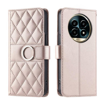 Ring Buckle Rhombic Leather Phone Case, For Realme 15T 5G, For Realme 15 / 15 Pro 5G, For Realme 14 5G, For Realme 14 Pro+, For Realme 14 Pro, For Realme 13+ 5G Global, For Realme 13 Pro+ 5G Global, For Realme 12+ 5G Global                             ...