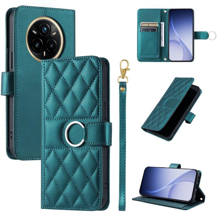 Ring Buckle Rhombic Leather Phone Case, For Realme 15T 5G, For Realme 15 / 15 Pro 5G, For Realme 14 5G, For Realme 14 Pro+, For Realme 14 Pro, For Realme 13+ 5G Global, For Realme 13 Pro+ 5G Global, For Realme 12+ 5G Global                             ...