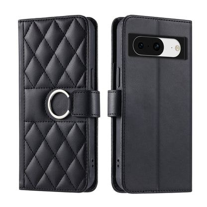 Ring Buckle Rhombic Leather Phone Case, For Google Pixel 11 Pro XL, For Google Pixel 11 / 11 Pro, For Google Pixel 10a, For Google Pixel 10 Pro XL, For Google Pixel 10 / 10 Pro, For Google Pixel 9a, For Google Pixel 9 Pro XL, For Google Pixel 9 / 9 Pro...