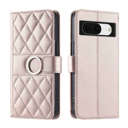 Ring Buckle Rhombic Leather Phone Case, For Google Pixel 11 Pro XL, For Google Pixel 11 / 11 Pro, For Google Pixel 10a, For Google Pixel 10 Pro XL, For Google Pixel 10 / 10 Pro, For Google Pixel 9a, For Google Pixel 9 Pro XL, For Google Pixel 9 / 9 Pro...