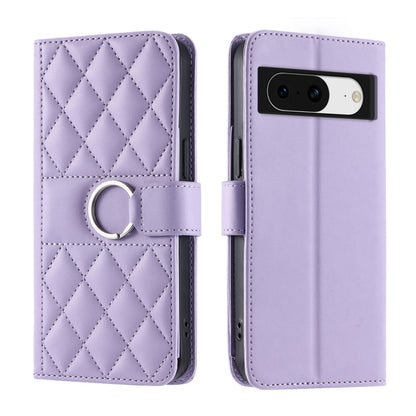 Ring Buckle Rhombic Leather Phone Case, For Google Pixel 11 Pro XL, For Google Pixel 11 / 11 Pro, For Google Pixel 10a, For Google Pixel 10 Pro XL, For Google Pixel 10 / 10 Pro, For Google Pixel 9a, For Google Pixel 9 Pro XL, For Google Pixel 9 / 9 Pro...