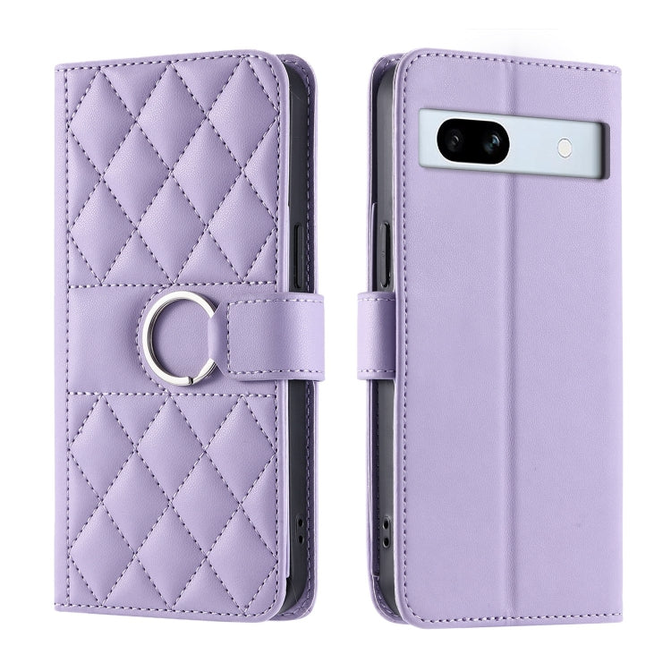 Ring Buckle Rhombic Leather Phone Case, For Google Pixel 11 Pro XL, For Google Pixel 11 / 11 Pro, For Google Pixel 10a, For Google Pixel 10 Pro XL, For Google Pixel 10 / 10 Pro, For Google Pixel 9a, For Google Pixel 9 Pro XL, For Google Pixel 9 / 9 Pro...