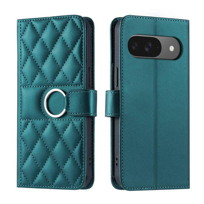 Ring Buckle Rhombic Leather Phone Case, For Google Pixel 11 Pro XL, For Google Pixel 11 / 11 Pro, For Google Pixel 10a, For Google Pixel 10 Pro XL, For Google Pixel 10 / 10 Pro, For Google Pixel 9a, For Google Pixel 9 Pro XL, For Google Pixel 9 / 9 Pro...