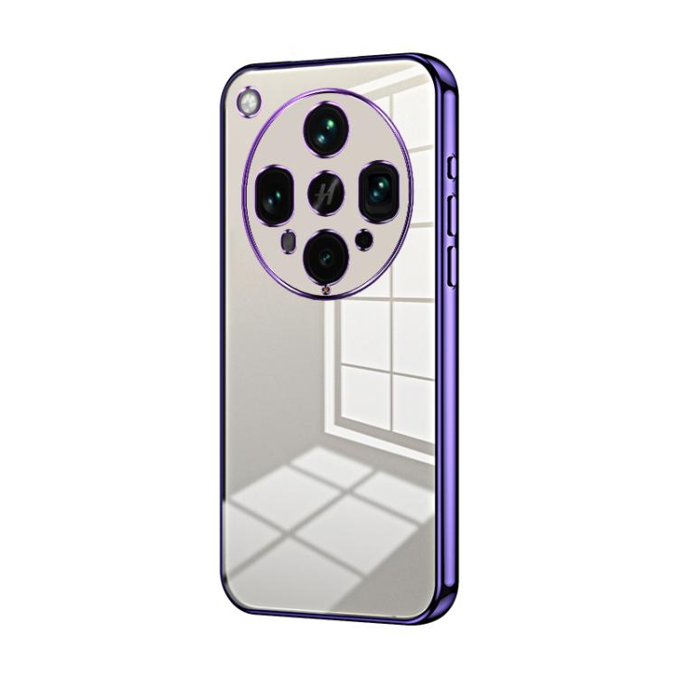 Transparent Plating Fine Hole Phone Case, For OPPO Find X8 Ultra, For OPPO A5 Pro 5G Global, For OPPO Find X8, For OPPO Find X8 Pro