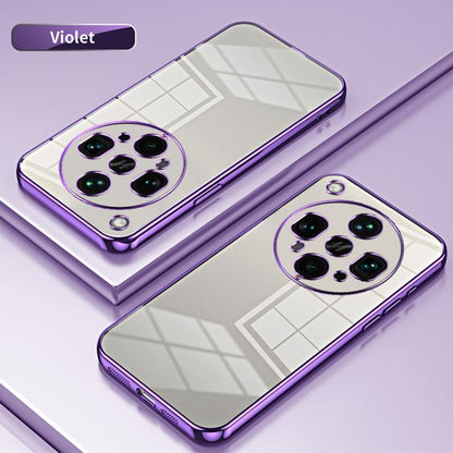 Transparent Plating Fine Hole Phone Case, For OPPO Find X8 Ultra, For OPPO A5 Pro 5G Global, For OPPO Find X8, For OPPO Find X8 Pro