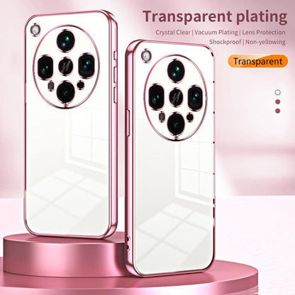 Transparent Plating Fine Hole Phone Case, For OPPO Find X8 Ultra, For OPPO A5 Pro 5G Global, For OPPO Find X8, For OPPO Find X8 Pro