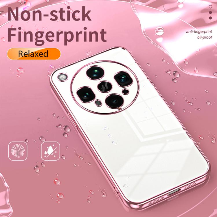 Transparent Plating Fine Hole Phone Case, For OPPO Find X8 Ultra, For OPPO A5 Pro 5G Global, For OPPO Find X8, For OPPO Find X8 Pro
