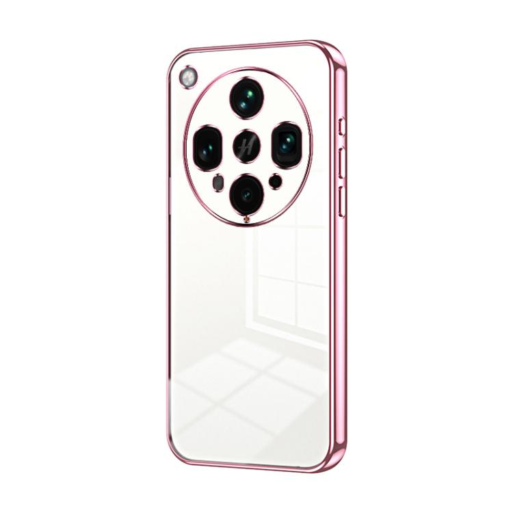 Transparent Plating Fine Hole Phone Case, For OPPO Find X8 Ultra, For OPPO A5 Pro 5G Global, For OPPO Find X8, For OPPO Find X8 Pro