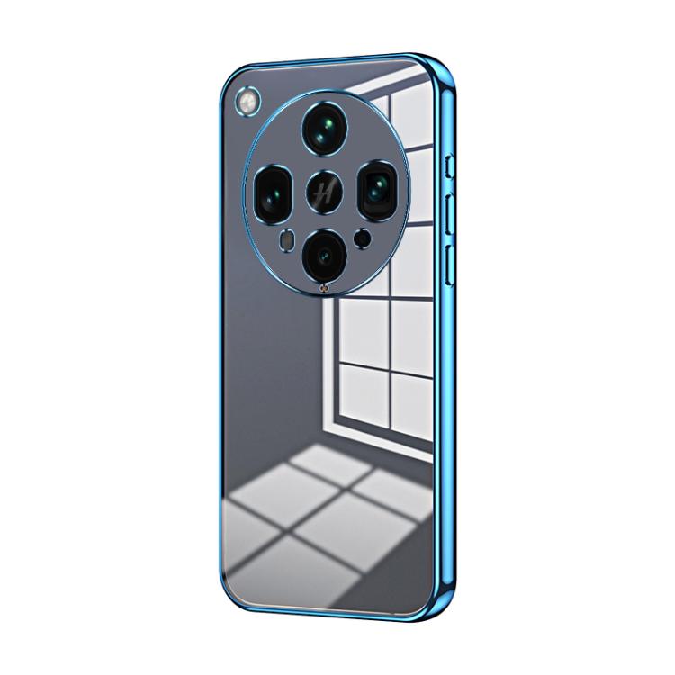 Transparent Plating Fine Hole Phone Case, For OPPO Find X8 Ultra, For OPPO A5 Pro 5G Global, For OPPO Find X8, For OPPO Find X8 Pro