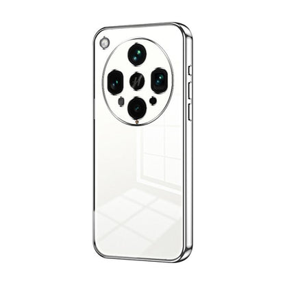 Transparent Plating Fine Hole Phone Case, For OPPO Find X8 Ultra, For OPPO A5 Pro 5G Global, For OPPO Find X8, For OPPO Find X8 Pro