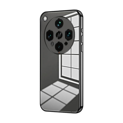 Transparent Plating Fine Hole Phone Case, For OPPO Find X8 Ultra, For OPPO A5 Pro 5G Global, For OPPO Find X8, For OPPO Find X8 Pro