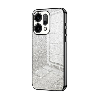 Silver glitter electroplated phone case with raised camera cutouts and slim edges